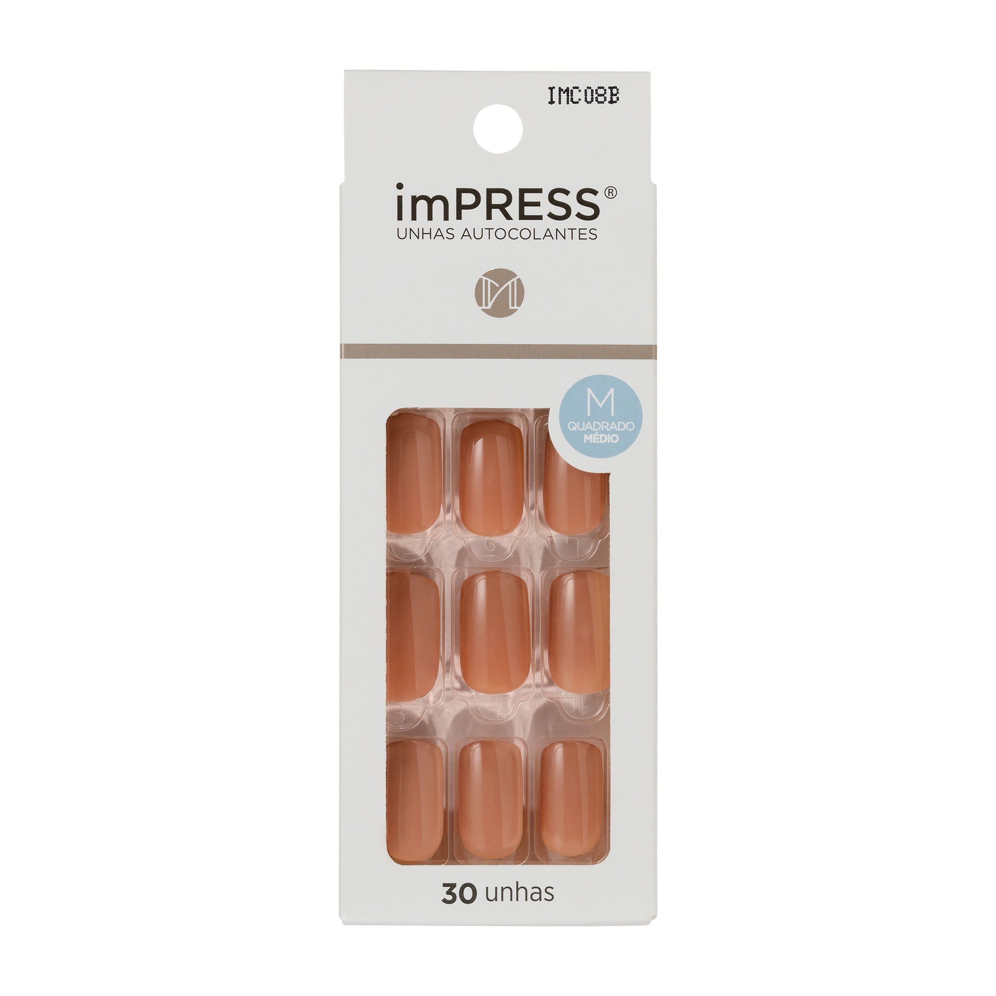 Unha Postiça Autocolante imPress Self Love média Hashtag Kiss New York imPress Self Love Hashtag
