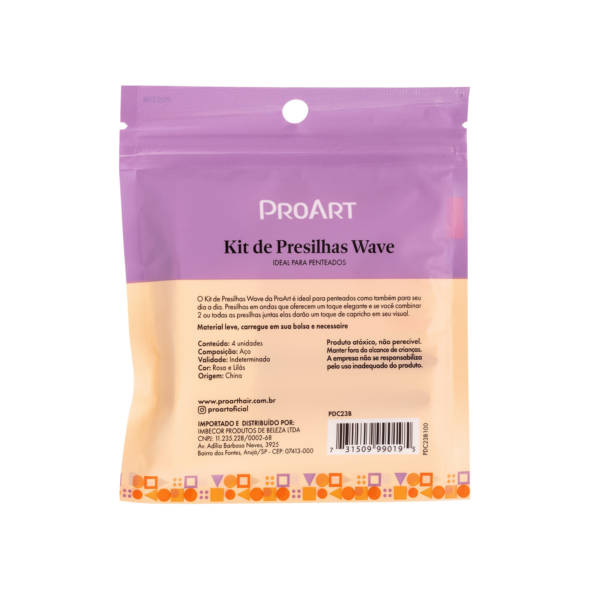 Kit Presilha Wave Color 4 Peças ProArt