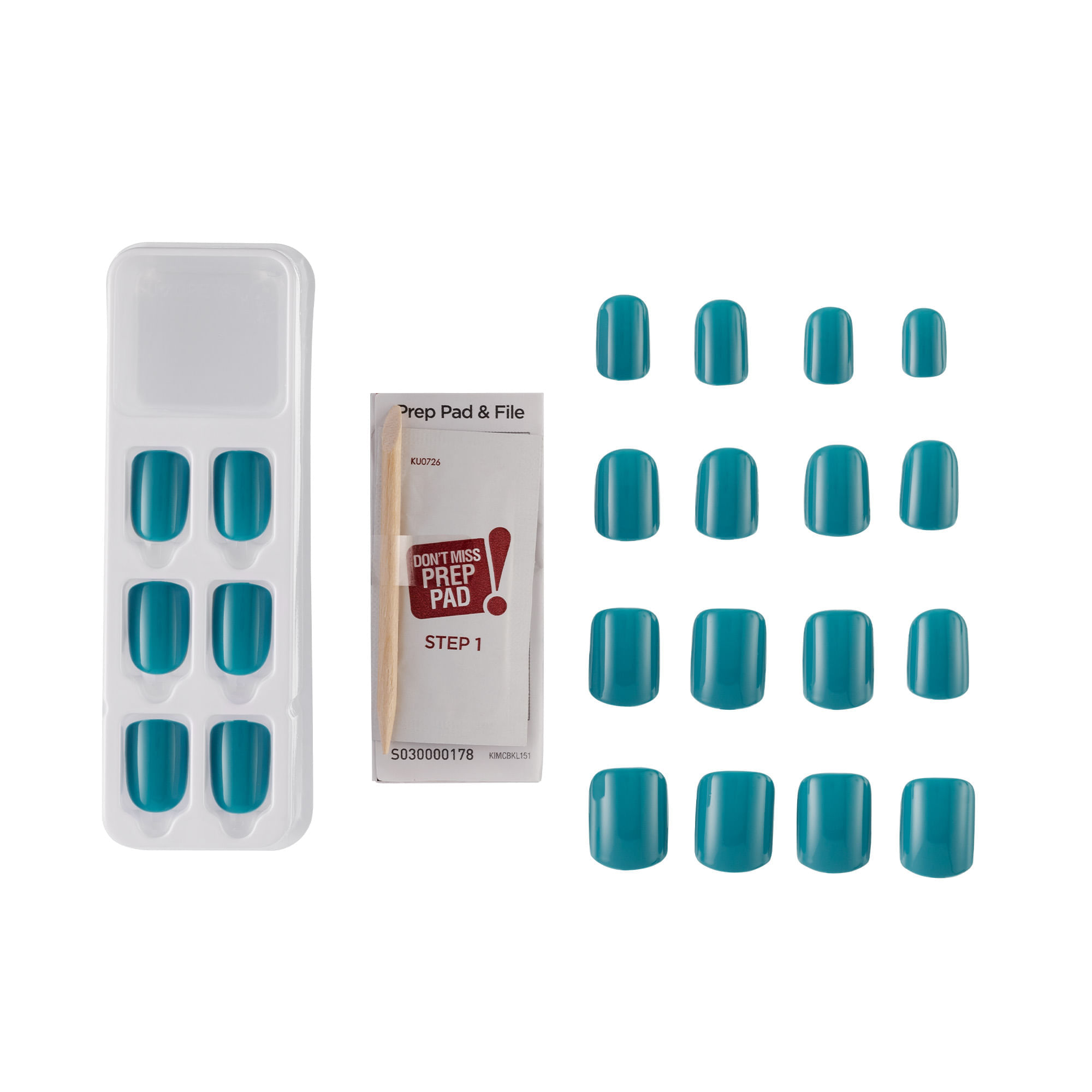 Unha Postiça Autocolante imPRESS Color curta Beach Waves Kiss New York Beach Waves