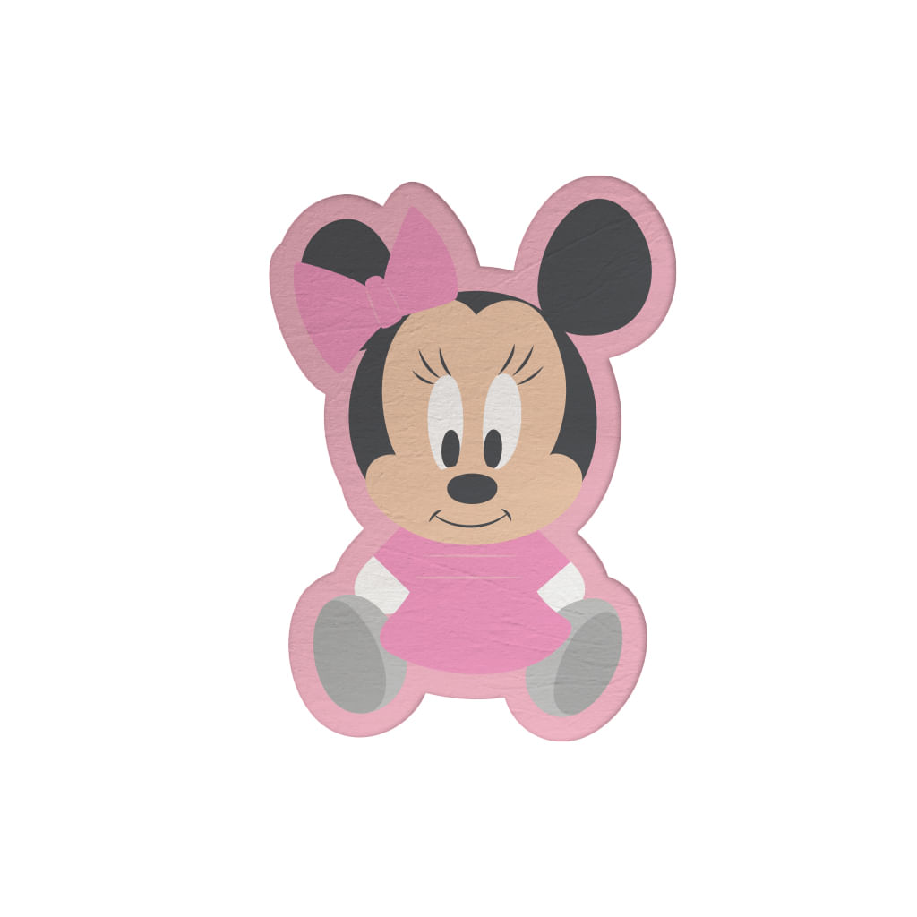 Almofada Travesseiro 2D Para Recém Nascido Baby Minnie Disney