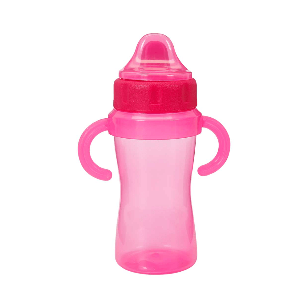 Copo De Transição Infantil Com Redutor de Pingo Rosa Menina 330ml