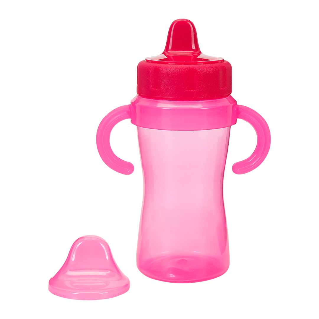 Copo De Transição Infantil Com Redutor de Pingo Rosa Menina 330ml
