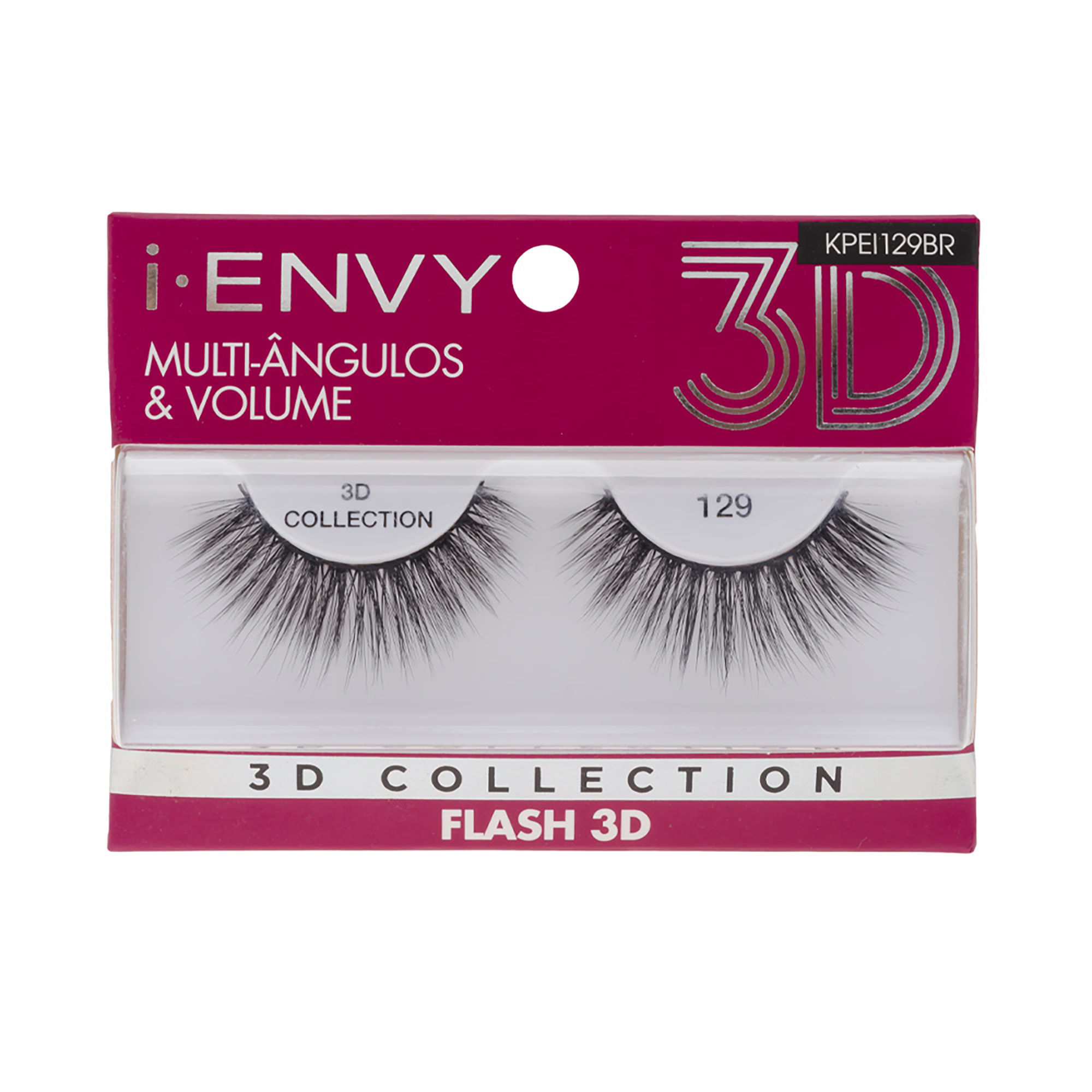 Cílios Postiços 3d Collection I-envy Flash 129 Kiss New York