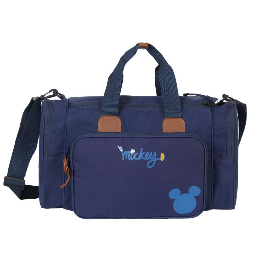 Sacola Maternidade Premium Mickey Azul Com Trocador Babygo