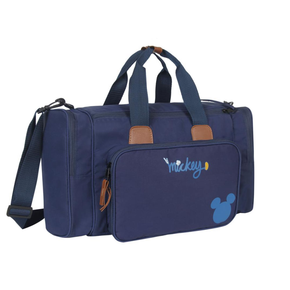 Sacola Maternidade Premium Mickey Azul com Trocador Babygo
