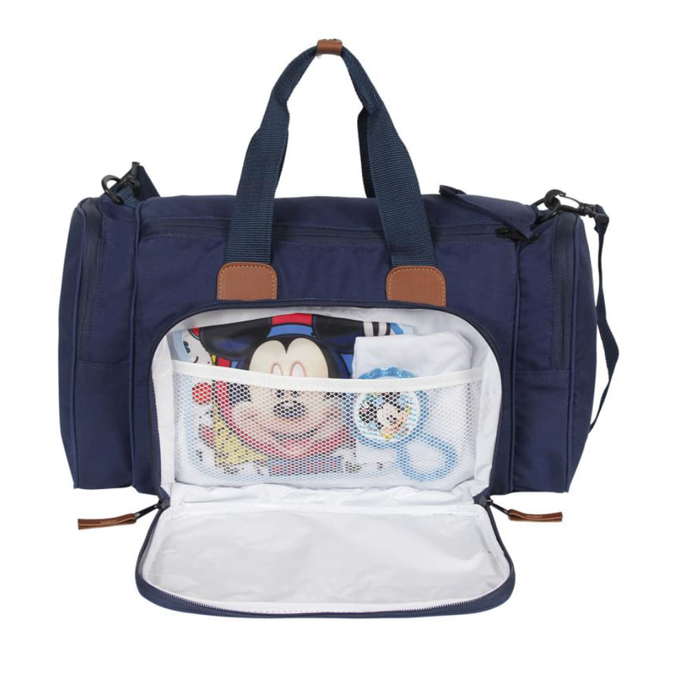 Sacola Maternidade Premium Mickey Azul com Trocador Babygo