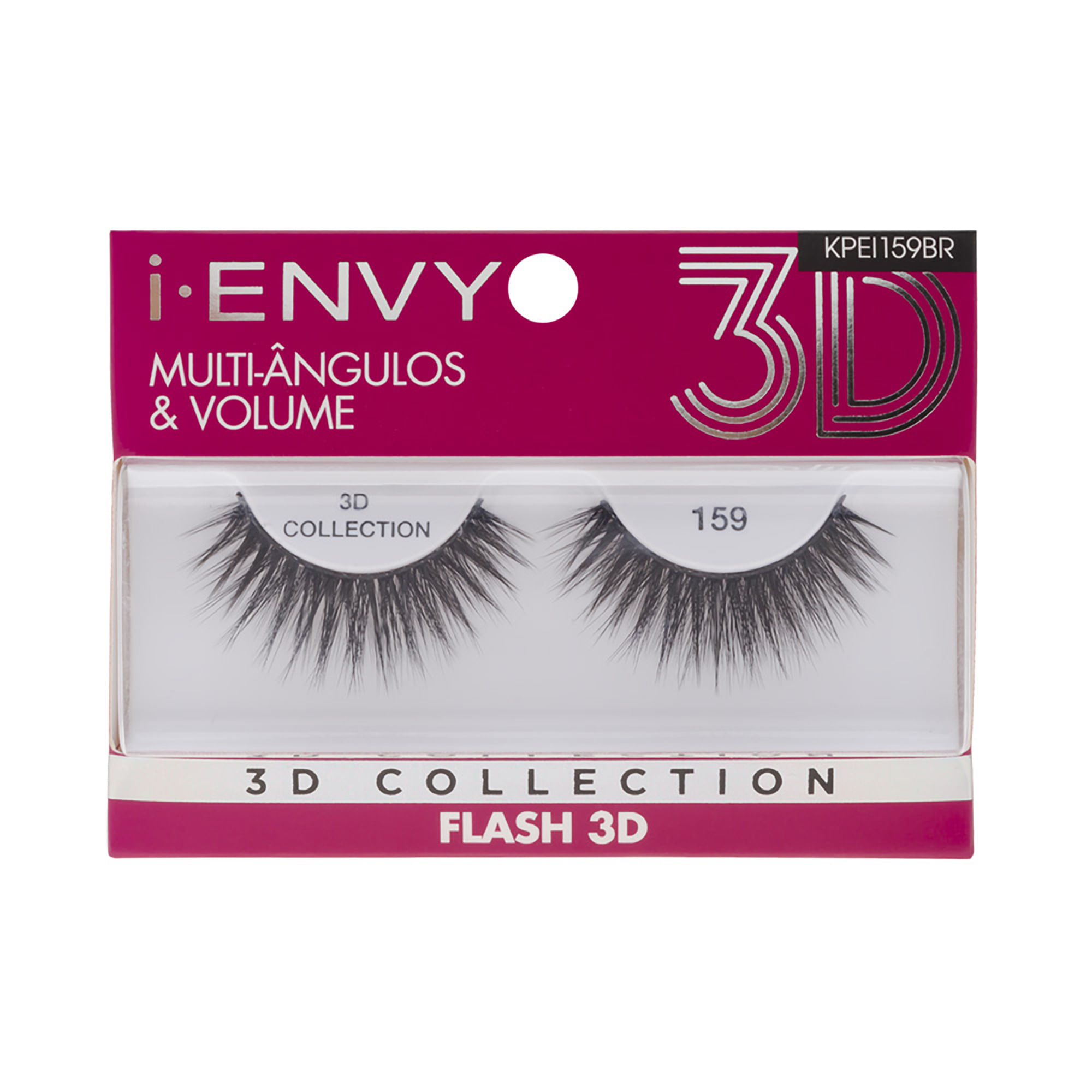 Cílios Postiços 3D Collection i-Envy Flash 159 Kiss New York