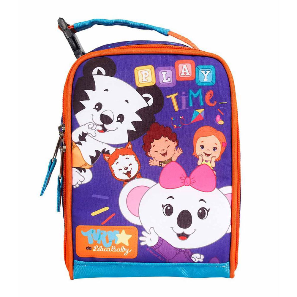 Necessaire Térmica decorada com Divisórias Turma da Lilica Baby