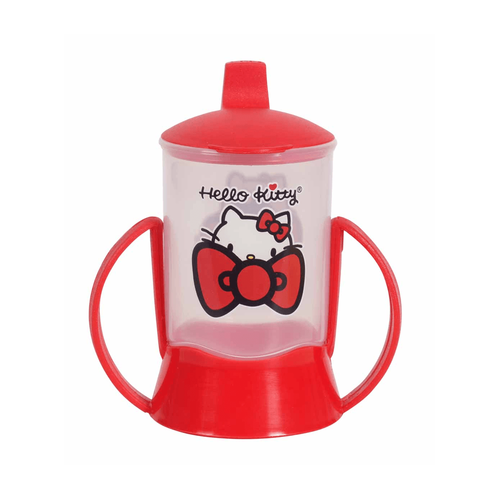 Multi Copo Grande com Alça e Tampa Hello Kitty