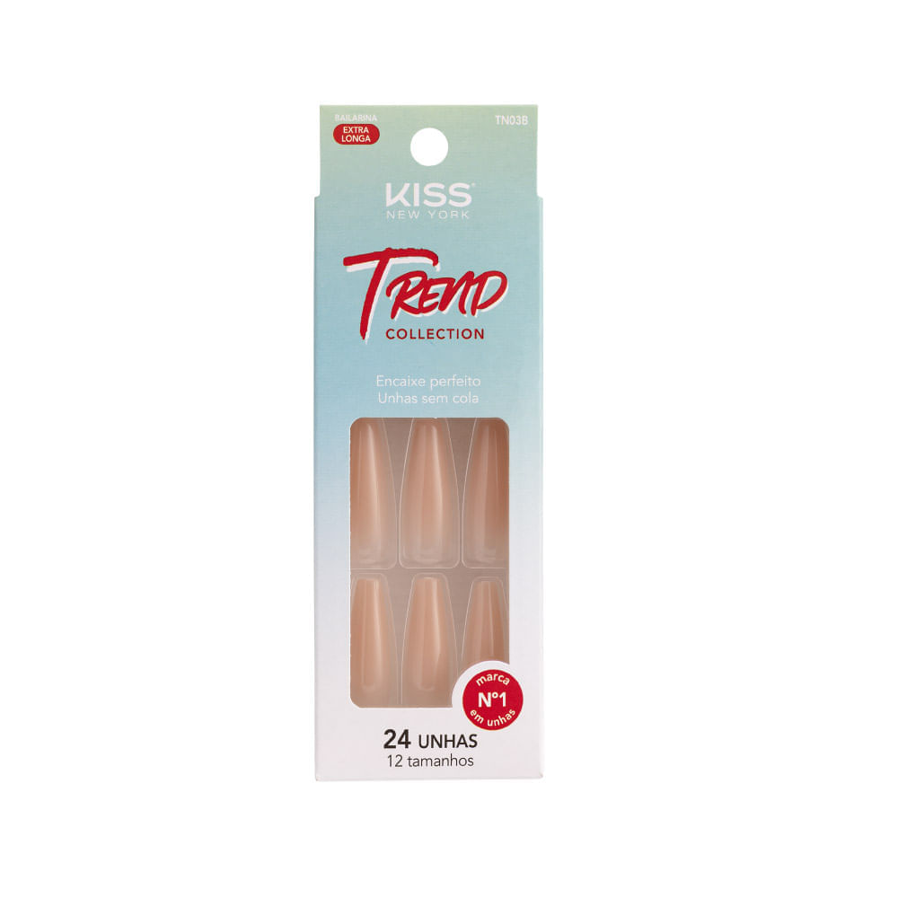 Unhas Postiças Trend Collection Better Nude Kiss New York Better Nude