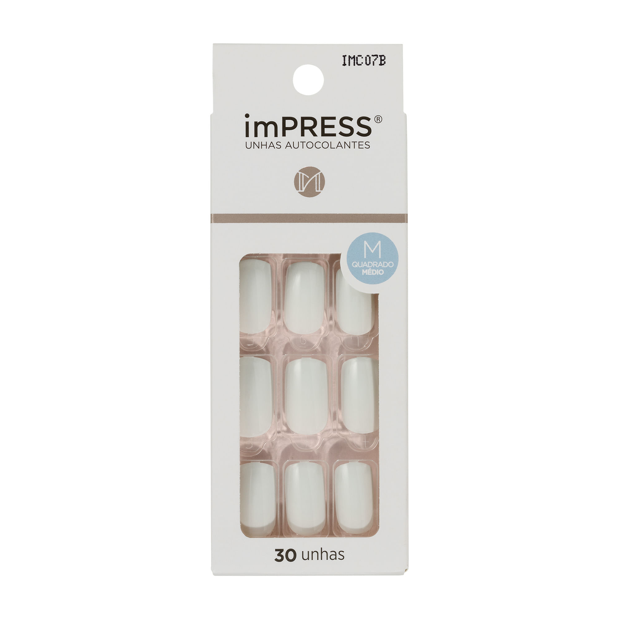 Unha Postiça Autocolante imPress Self Love média Tbt Kiss New York imPress Self Love Tbt