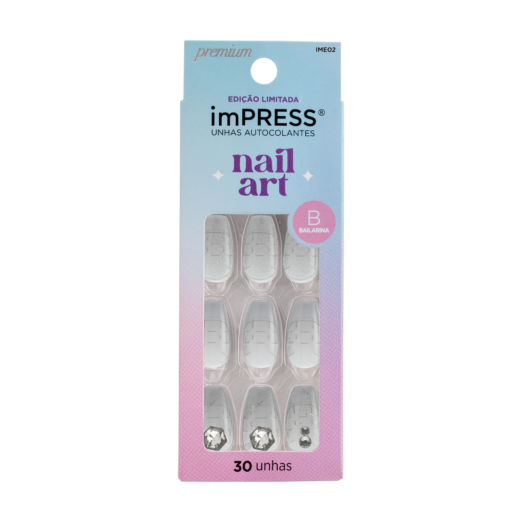 Unha Postiça Impress Nail Art Legacy Kiss New York Legacy