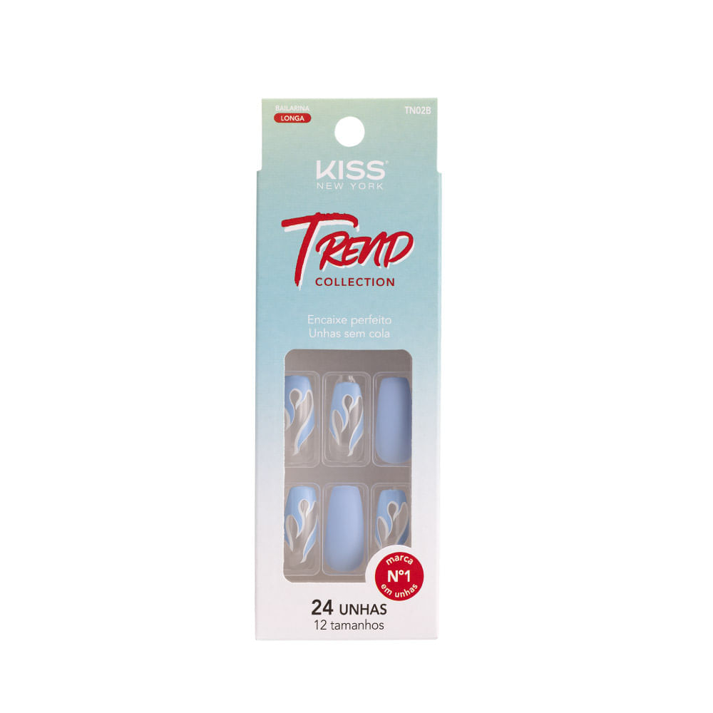 Unhas Postiças Trend Collection Ocean Kiss New York Ocean