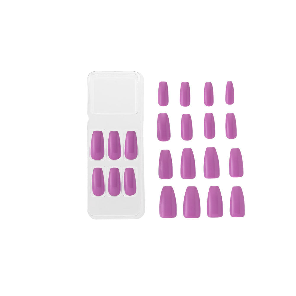 Unhas Postiças Joy Collection Real Pink Kiss New York Real Pink