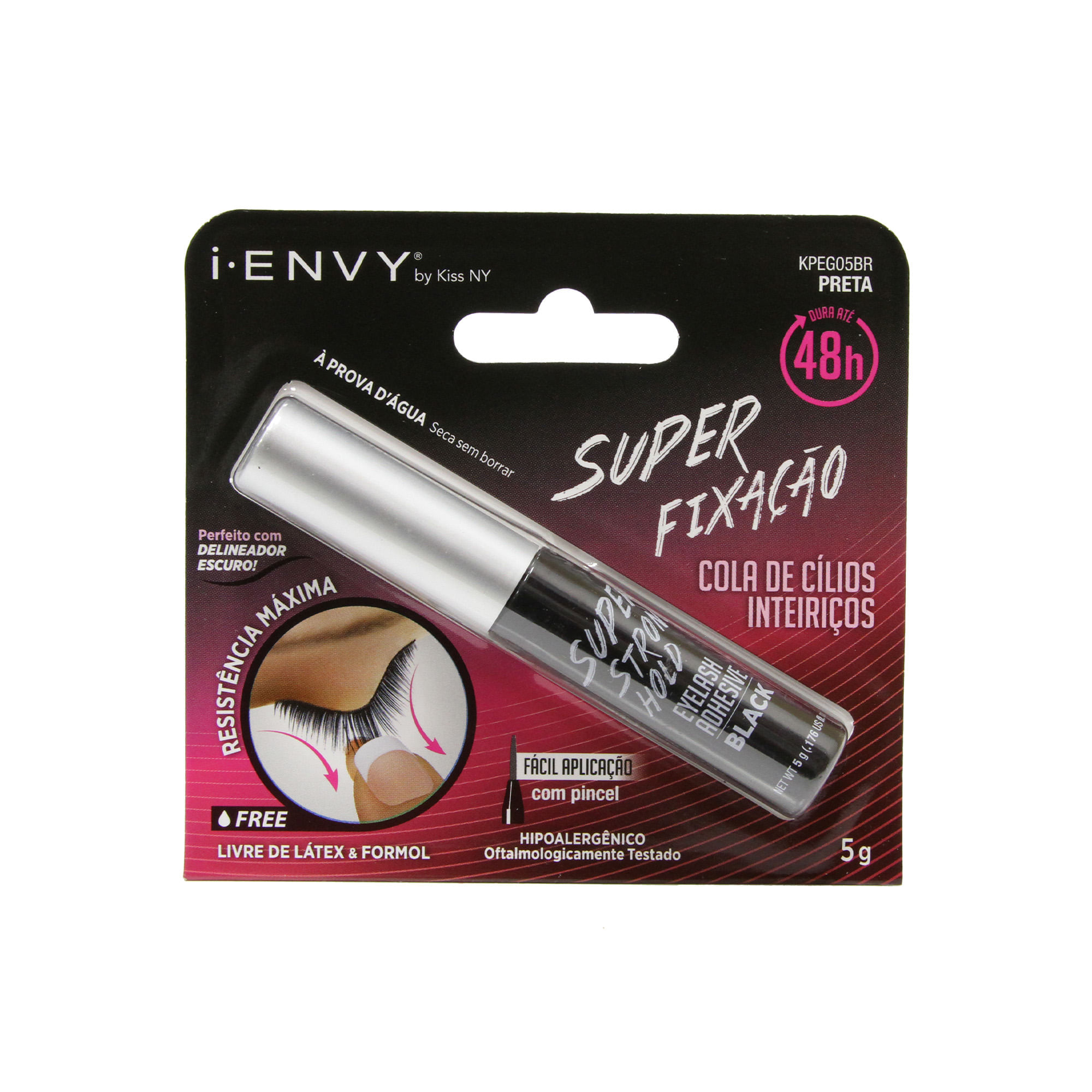 Cola para Cílios Postiços 48H i-Envy – Preta