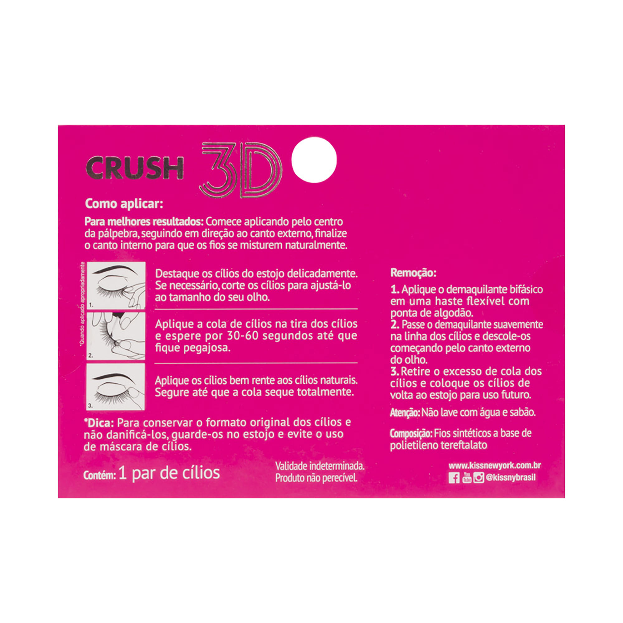 Cílios Postiços 3D Collection i-Envy – Crush 126