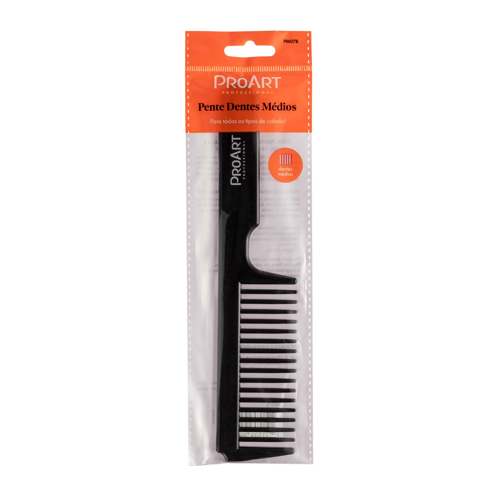 Pente de Dentes Médios Preto ProArt