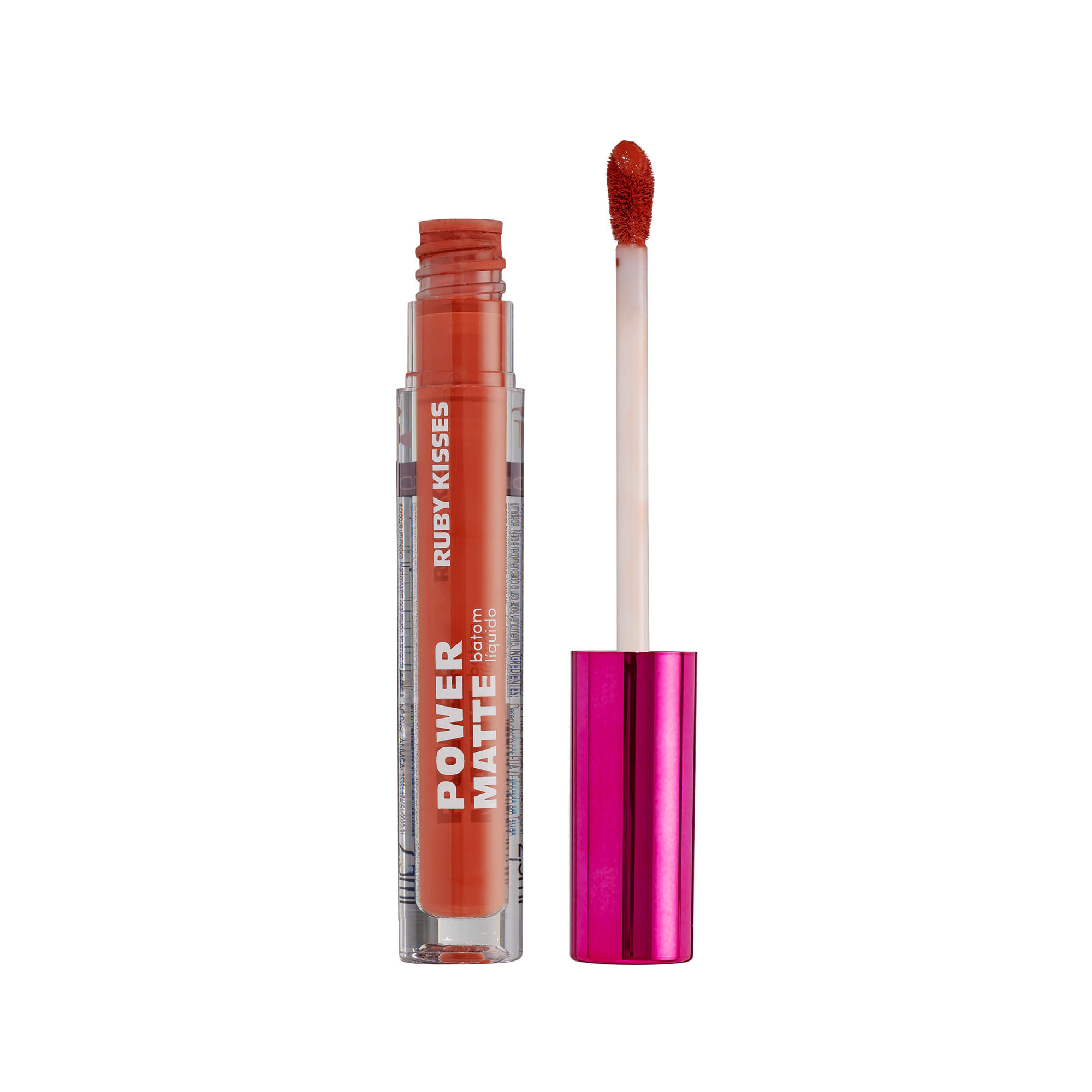 Batom Líquido Power Matte Ruby Kisses Coral Love Coral Love