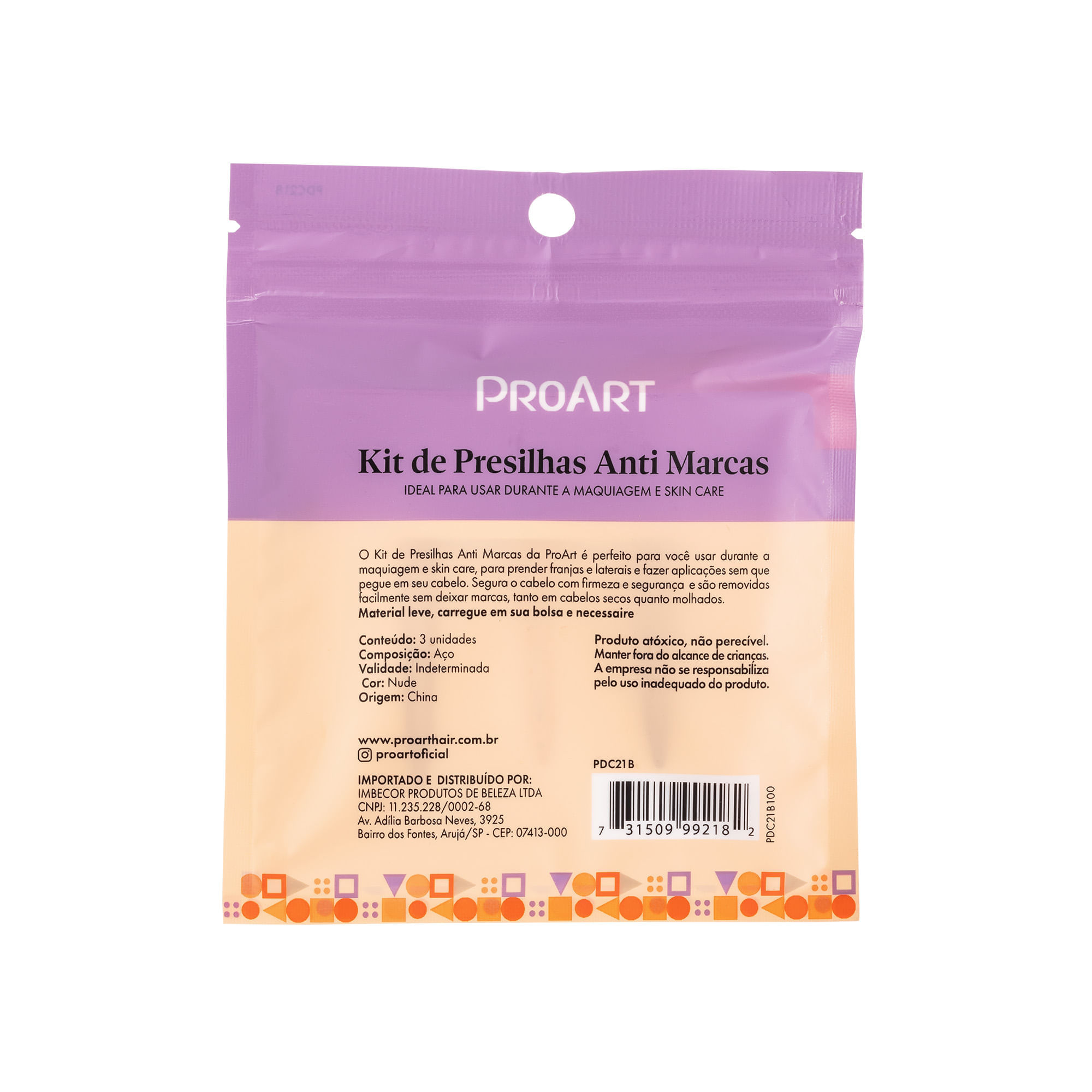 Kit Presilha Anti Marcas 3 Peças ProArt