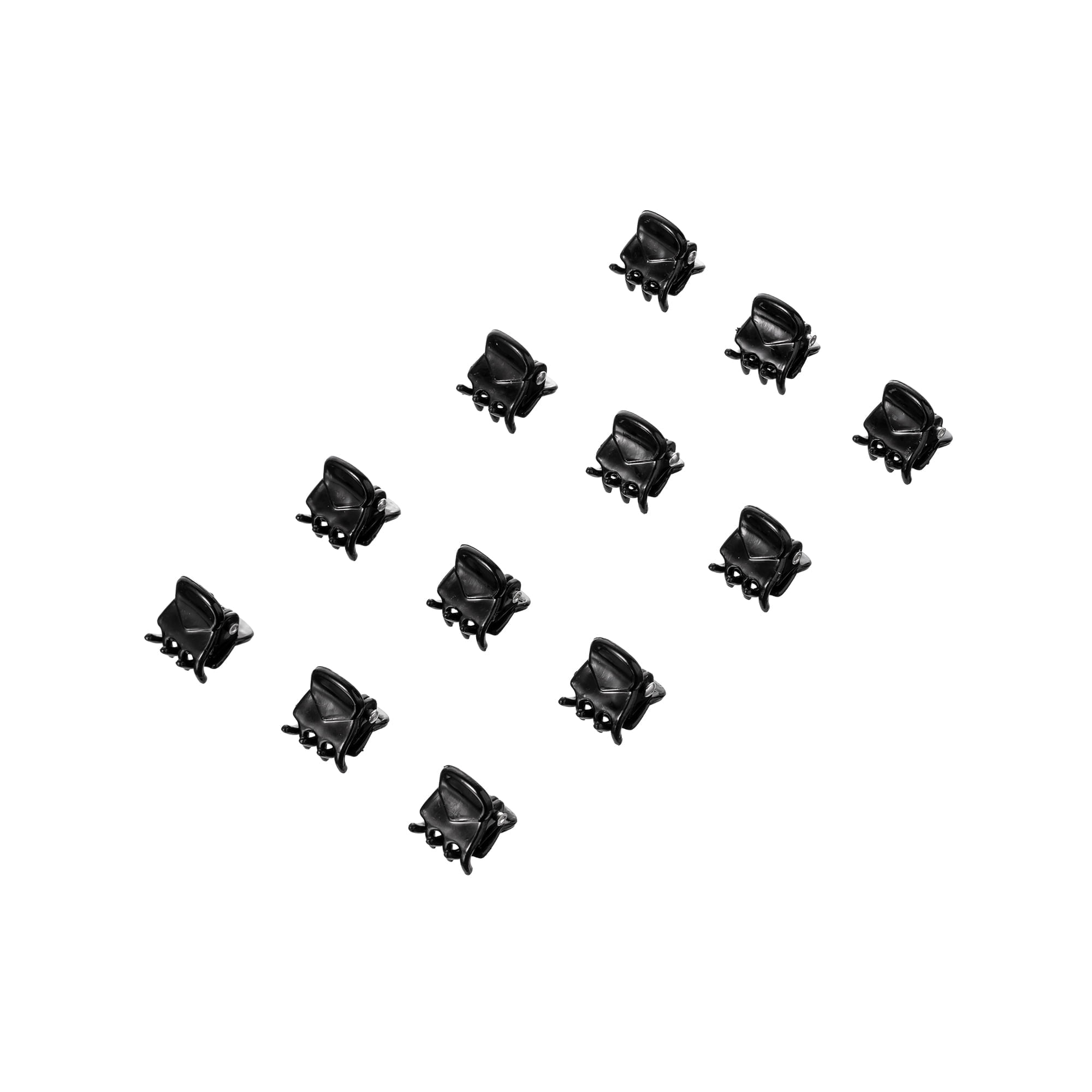 Kit Piranhas De Cabelo 12 Unidades Pequenas Proart Preto