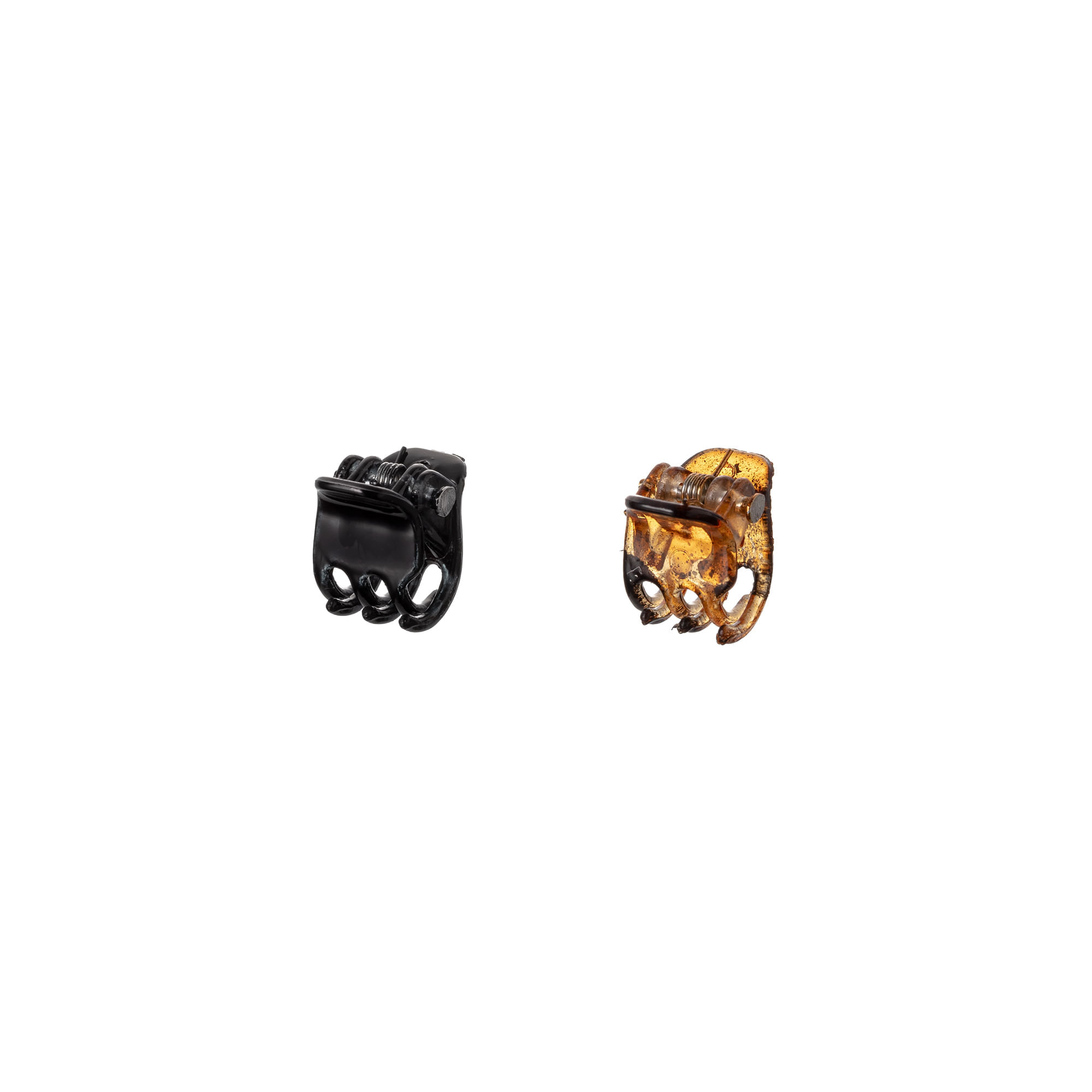 Kit Piranhas de Cabelo 8 uni Sortidos ProArt Preto e Marrom