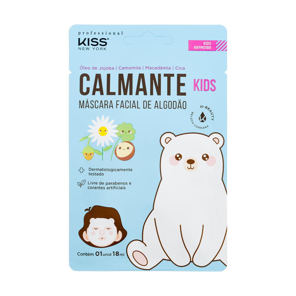 Máscara Facial para Crianças Calmante