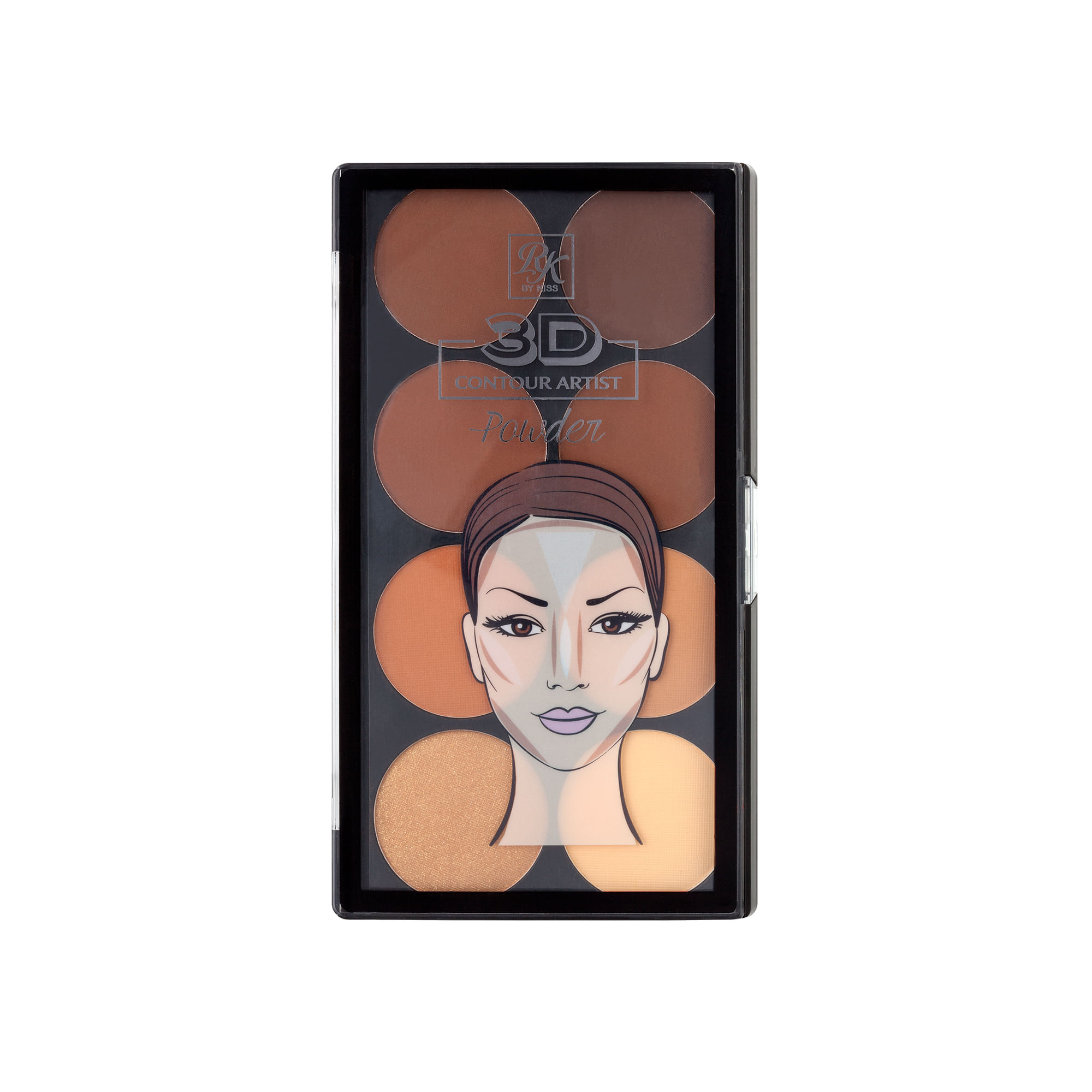 Paleta De Contorno Em Pó Ruby Kisses Medium Dark Medium Dark