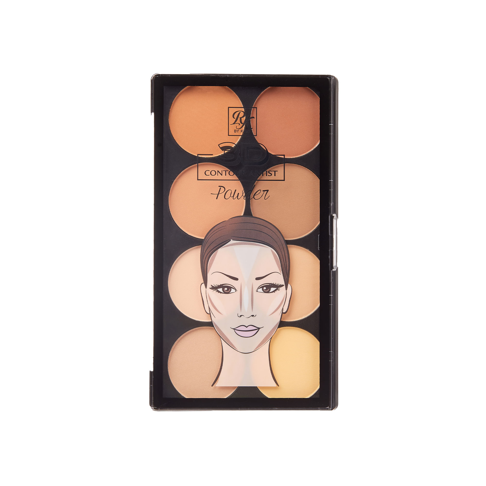 Paleta De Contorno Em Pó Ruby Kisses Light Medium Light Medium