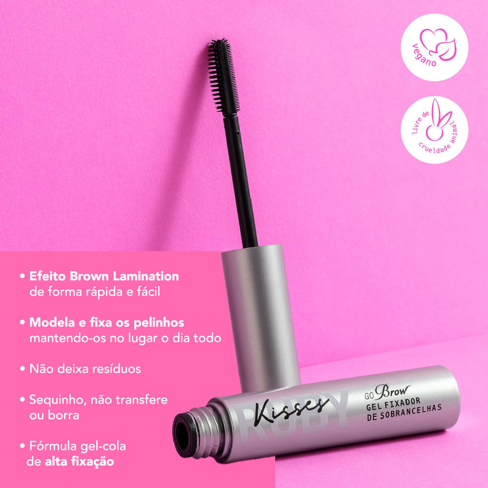 Go Brow Gel Fixador de Sobrancelhas Ruby Kisses Incolor