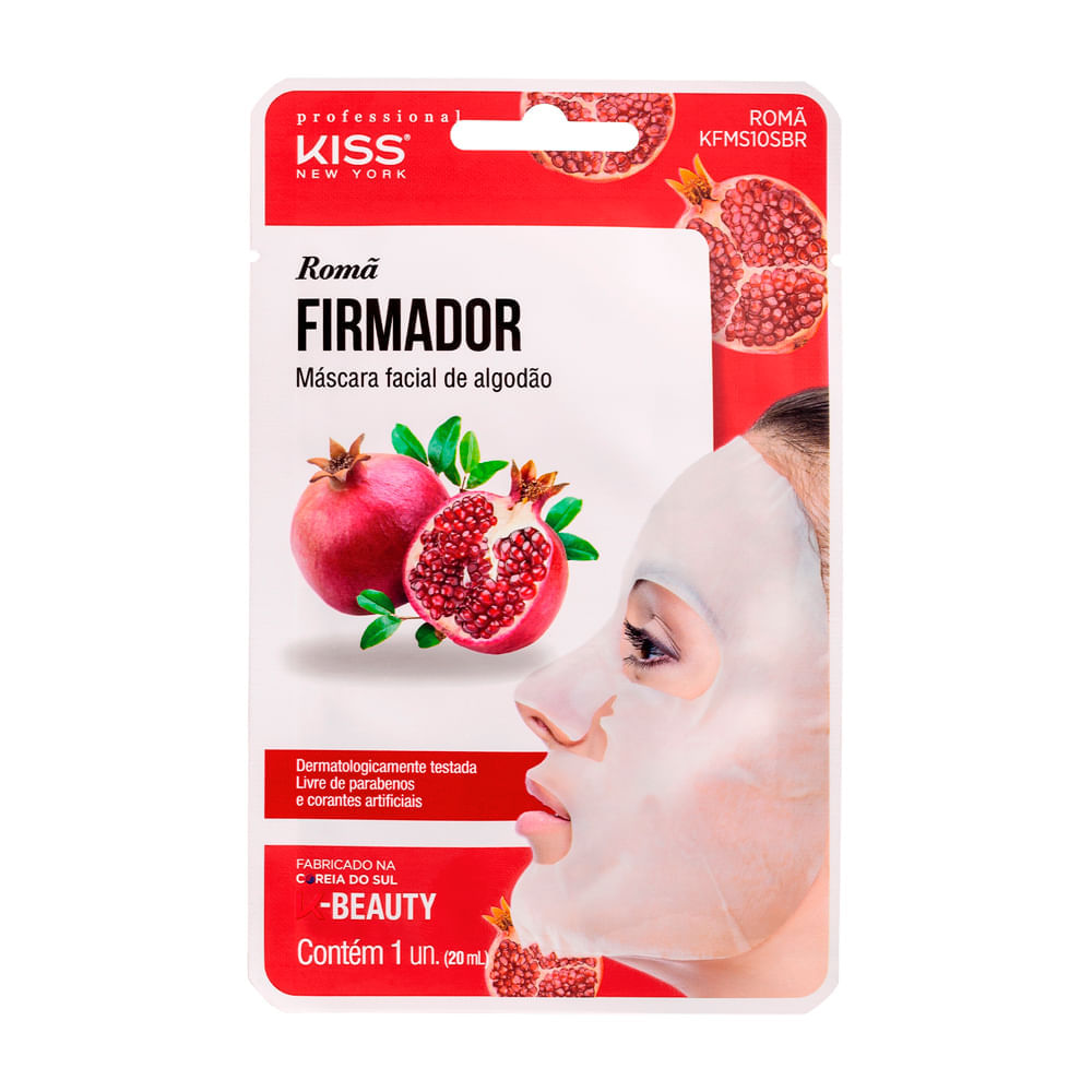 Máscara Facial De Algodão Romã