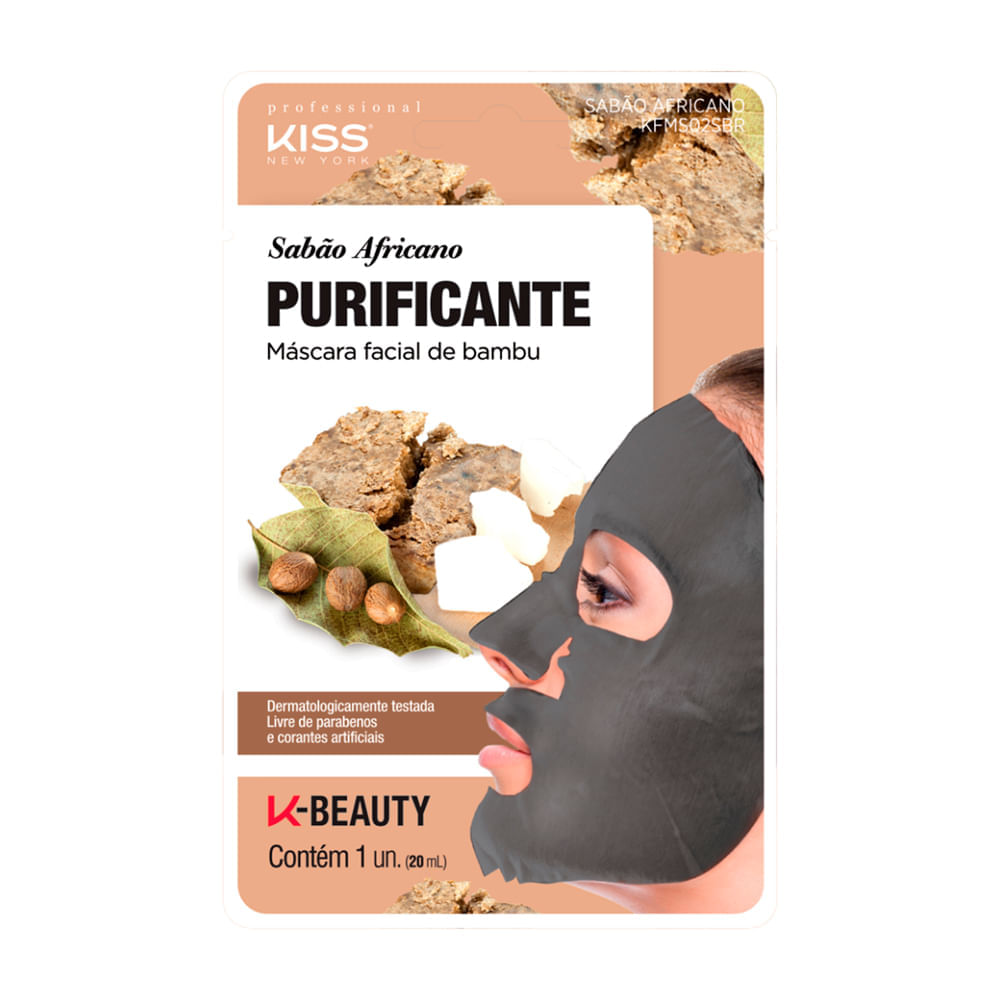 Máscara Facial de Bambu Sabão Africano
