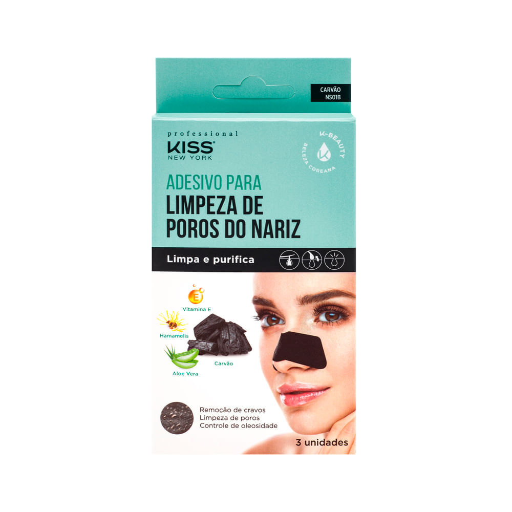 Adesivo para Limpeza de Poros do Nariz Kiss New York