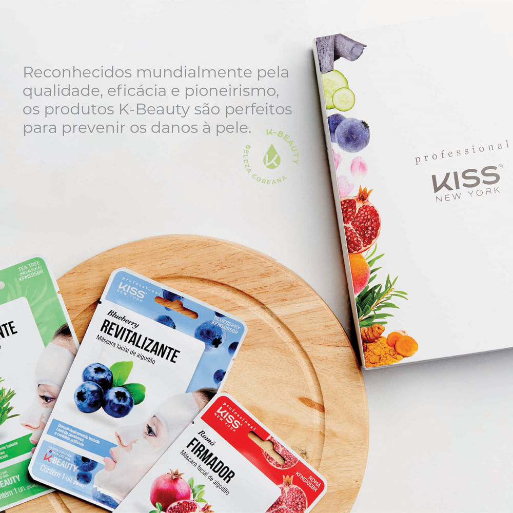 Máscara Facial de Algodão Aloe Vera Kiss New York