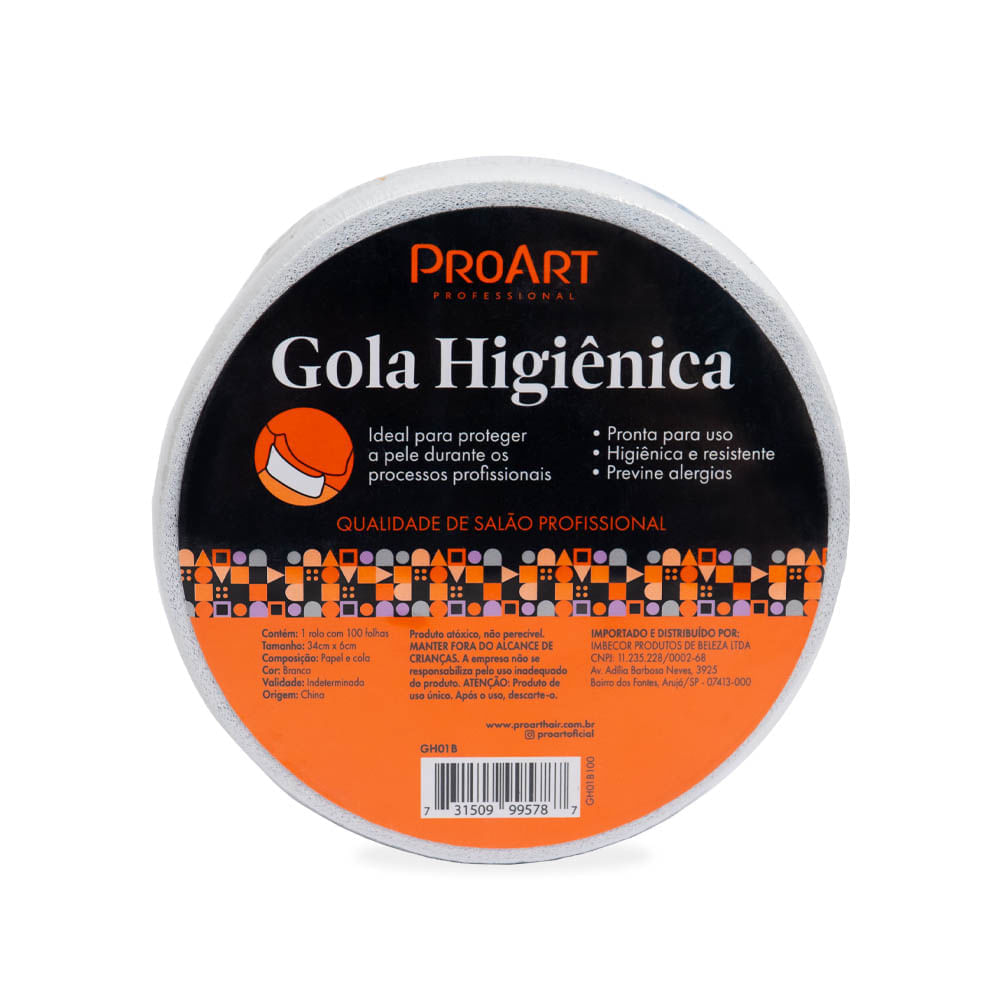 Gola Higiênica 01 Rolo Branca Proart Branca.