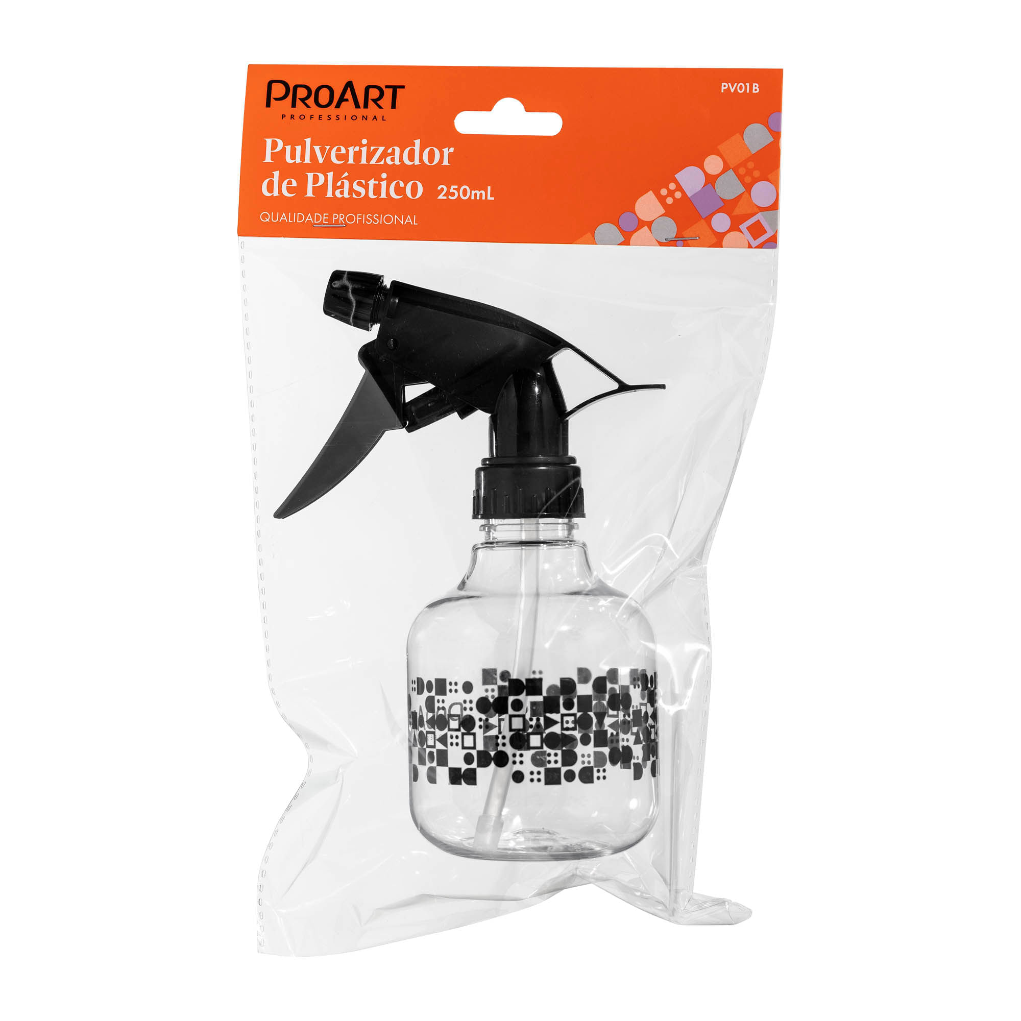 Pulverizador de Plástico 250ml Proart Preta Preta