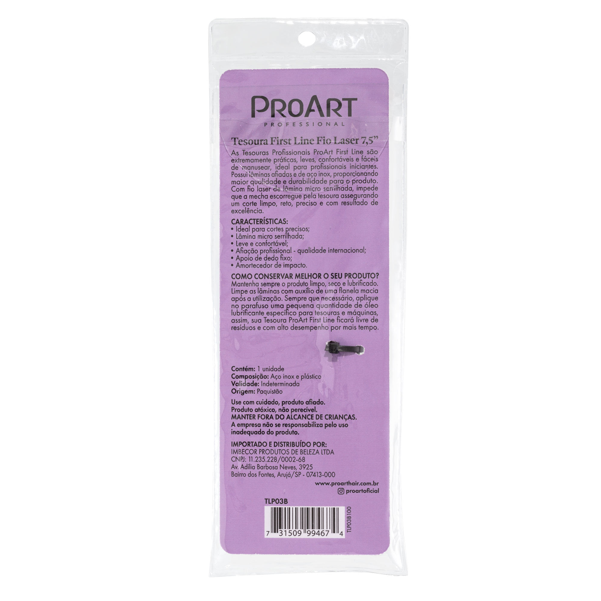 Tesoura First Line Fio Laser 7,5 ProArt