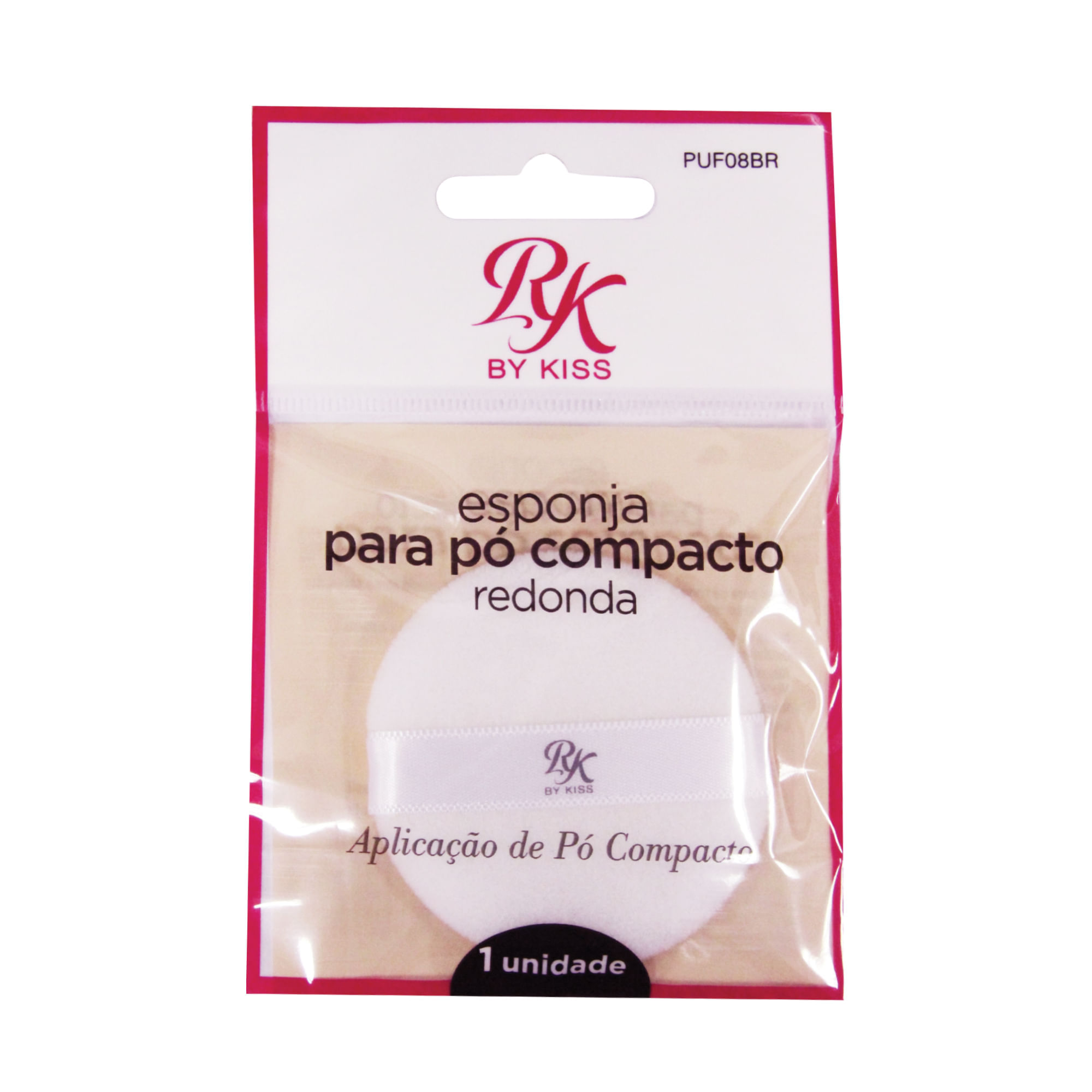 Esponja para Pó Compacto Redonda Ruby Kisses