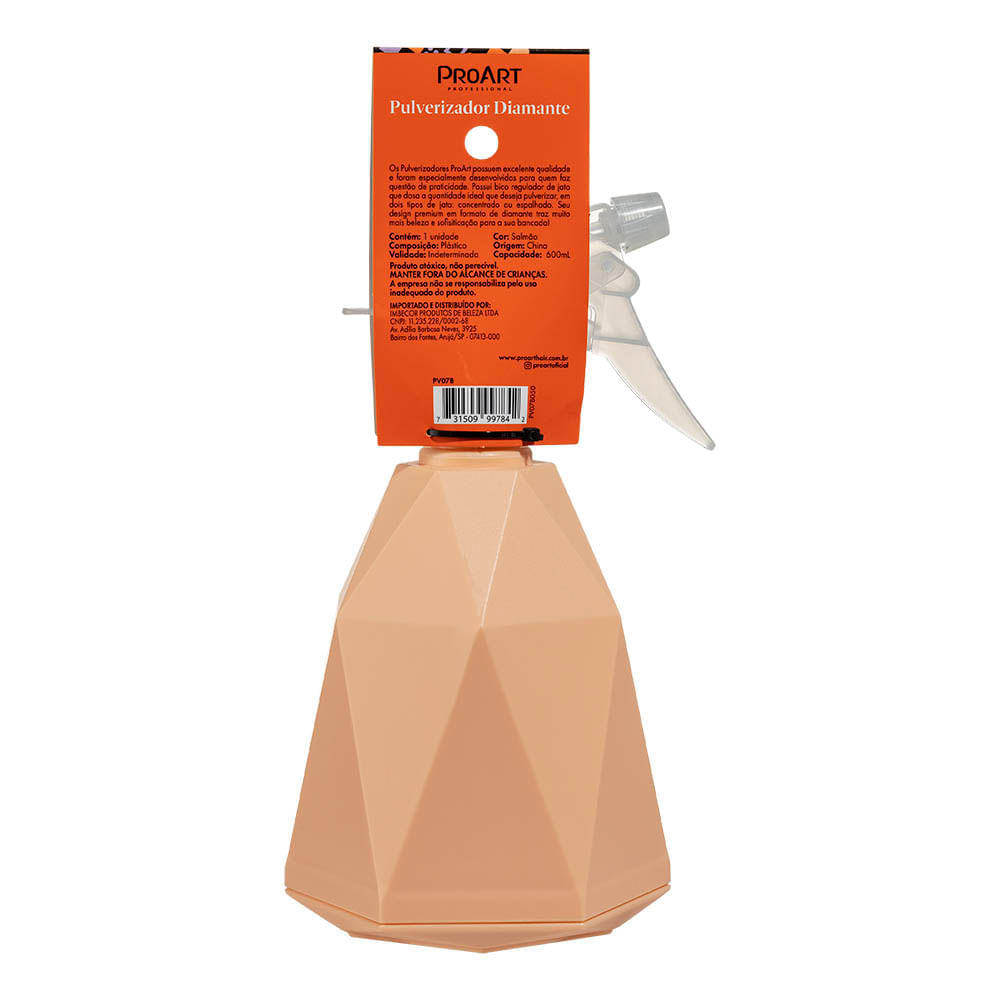 Pulverizador Diamante 600ML ProArt Salmão