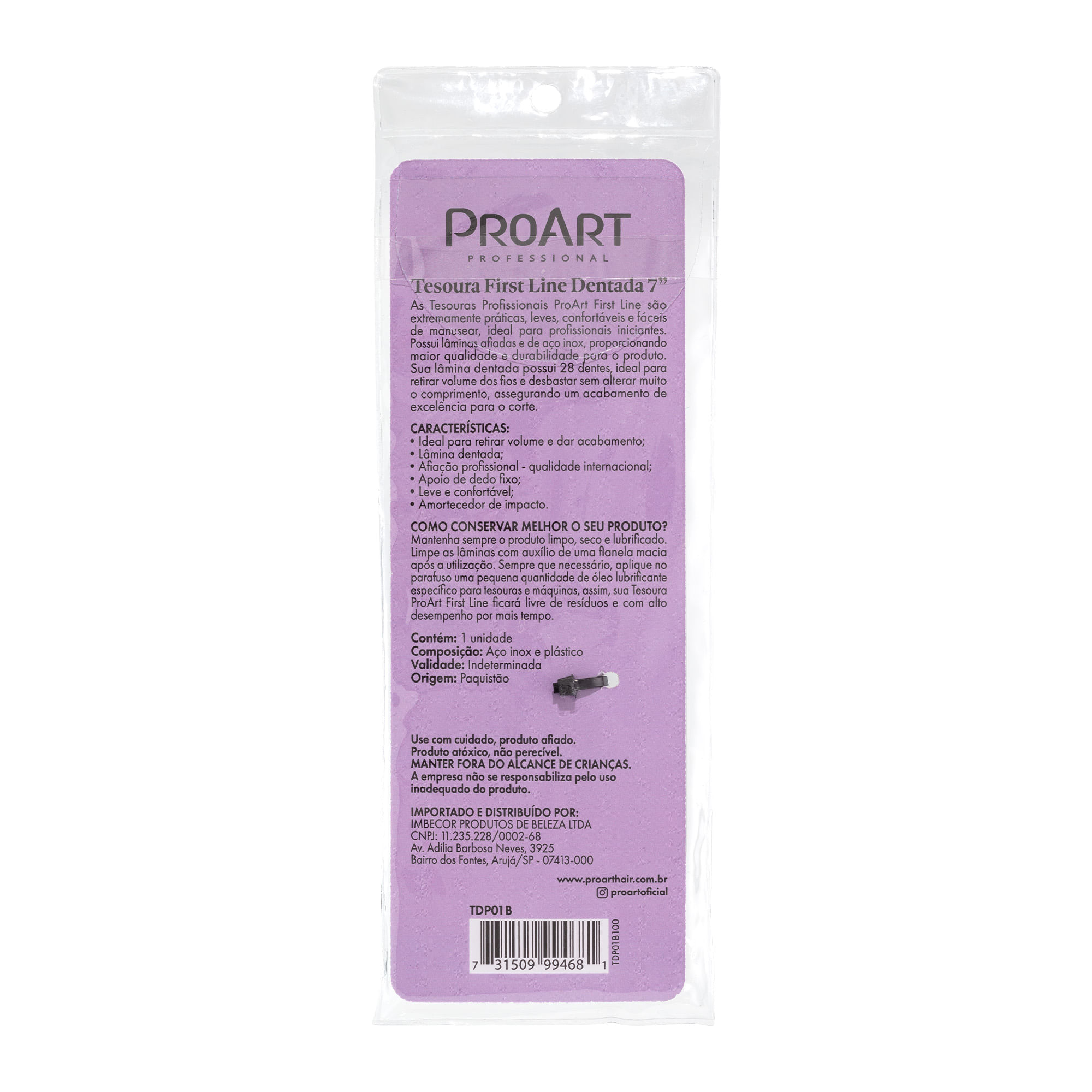 Tesoura First Line Dentada 7 ProArt