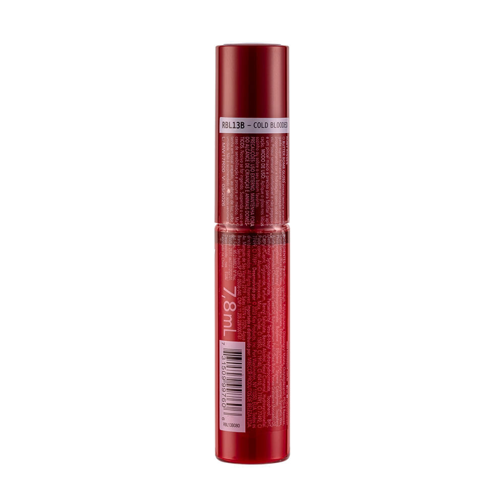 Butter Bomb Gloss Ruby Kisses Cor Cold Blooded Cold Blooded