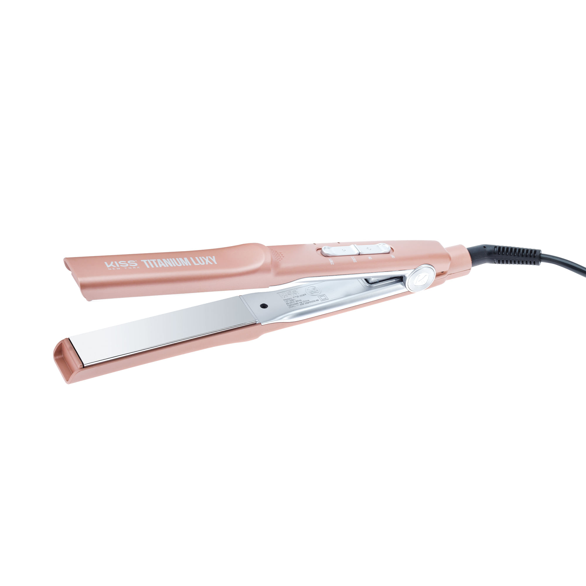 Prancha Alisadora Titanium Luxy Gold Edition Bivolt Kiss New York Bivolt