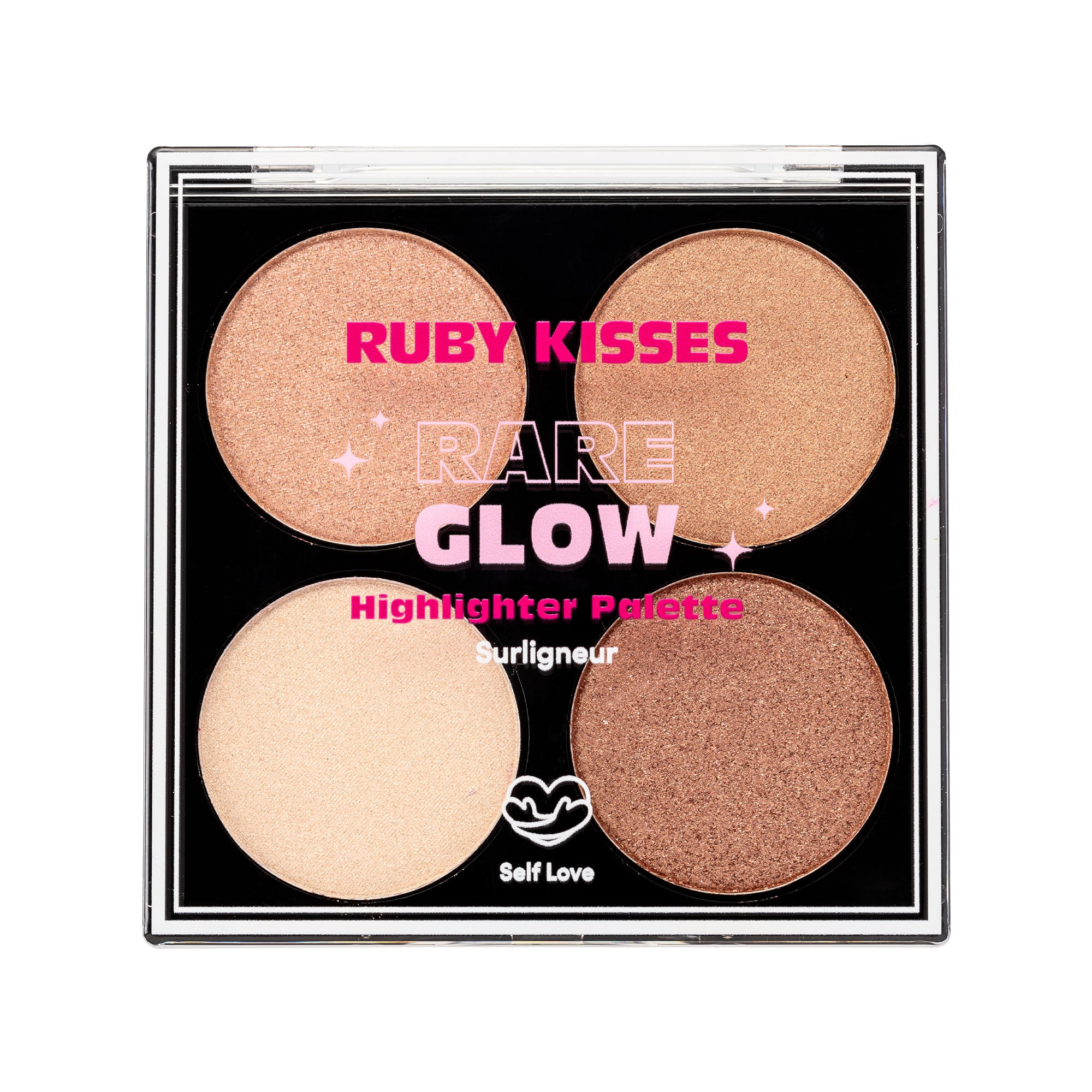 Paleta De Iluminador Rare Glow Ruby Kisses