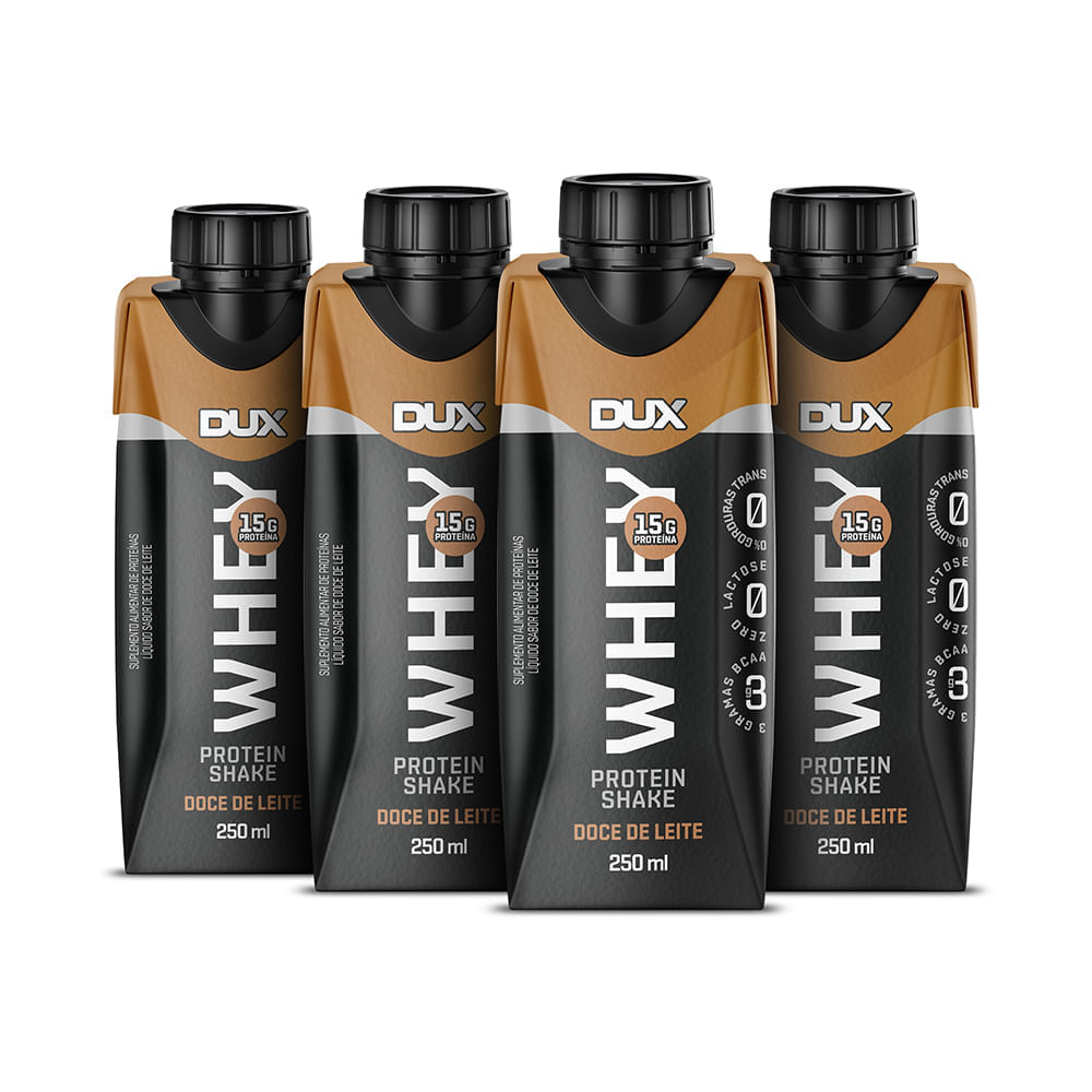 WHEY PROTEIN SHAKE DOCE DE LEITE DUX NUTRITION 250ML