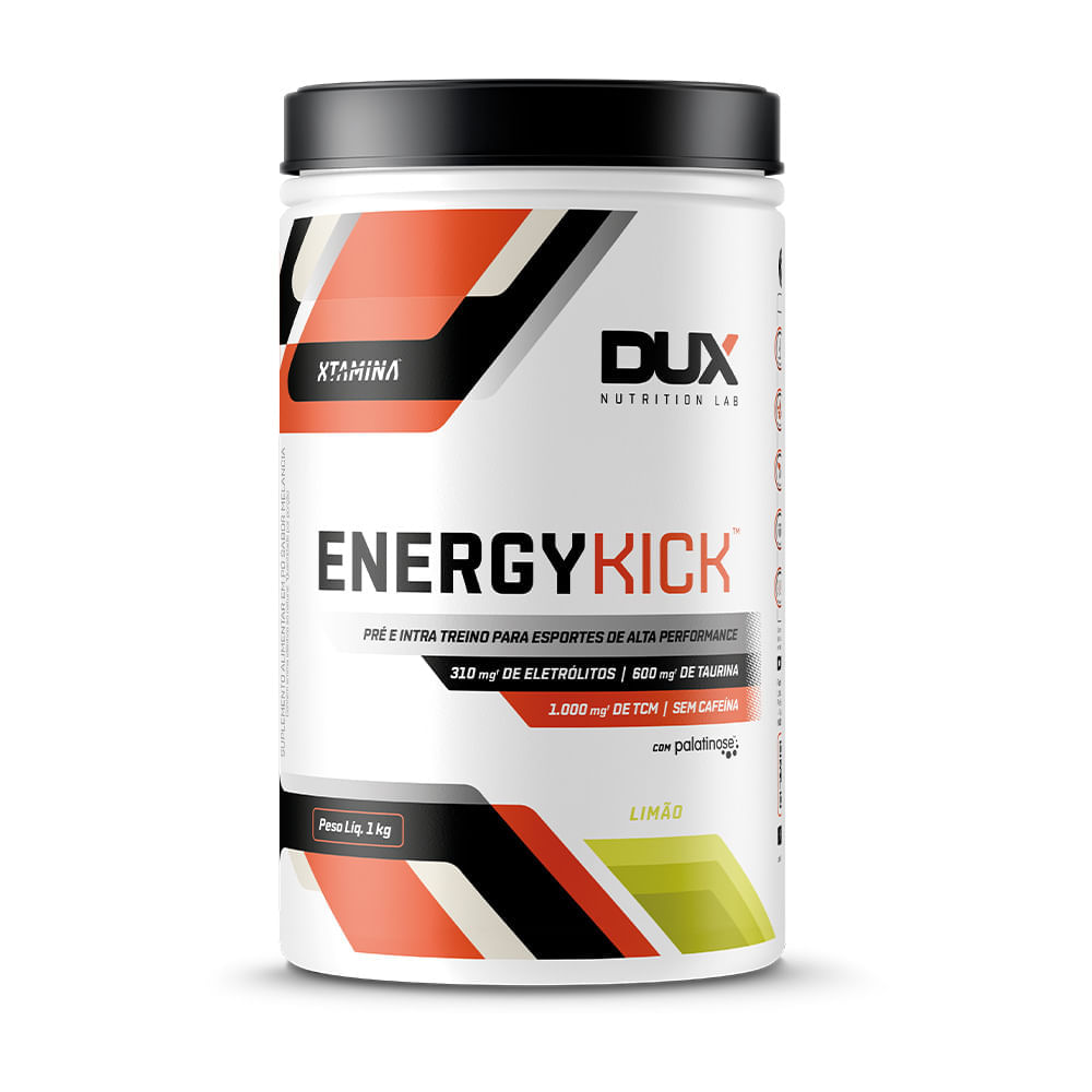 Energy Kick Sabor Limão Dux Nutrition Pote 1000g