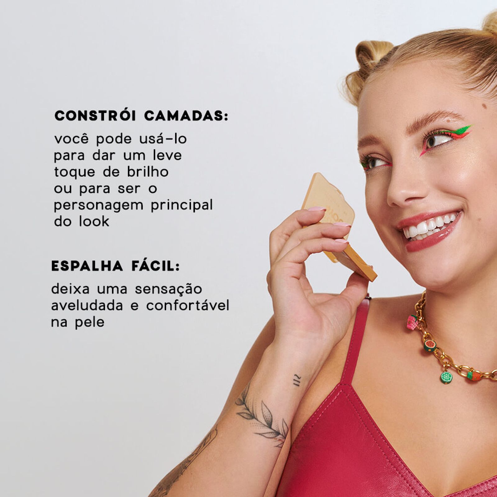 Iluminador Facial 4you Shimmer Highlighter Océane Rose Rosado 6g