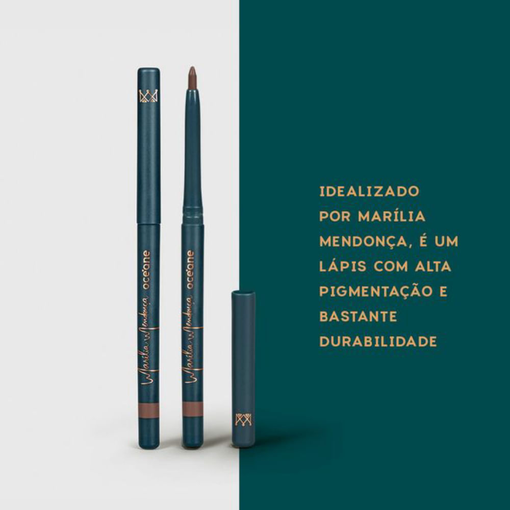Lápis de Olhos Retrátil Marília Mendonça Eyeliner Océane Marrom Escuro