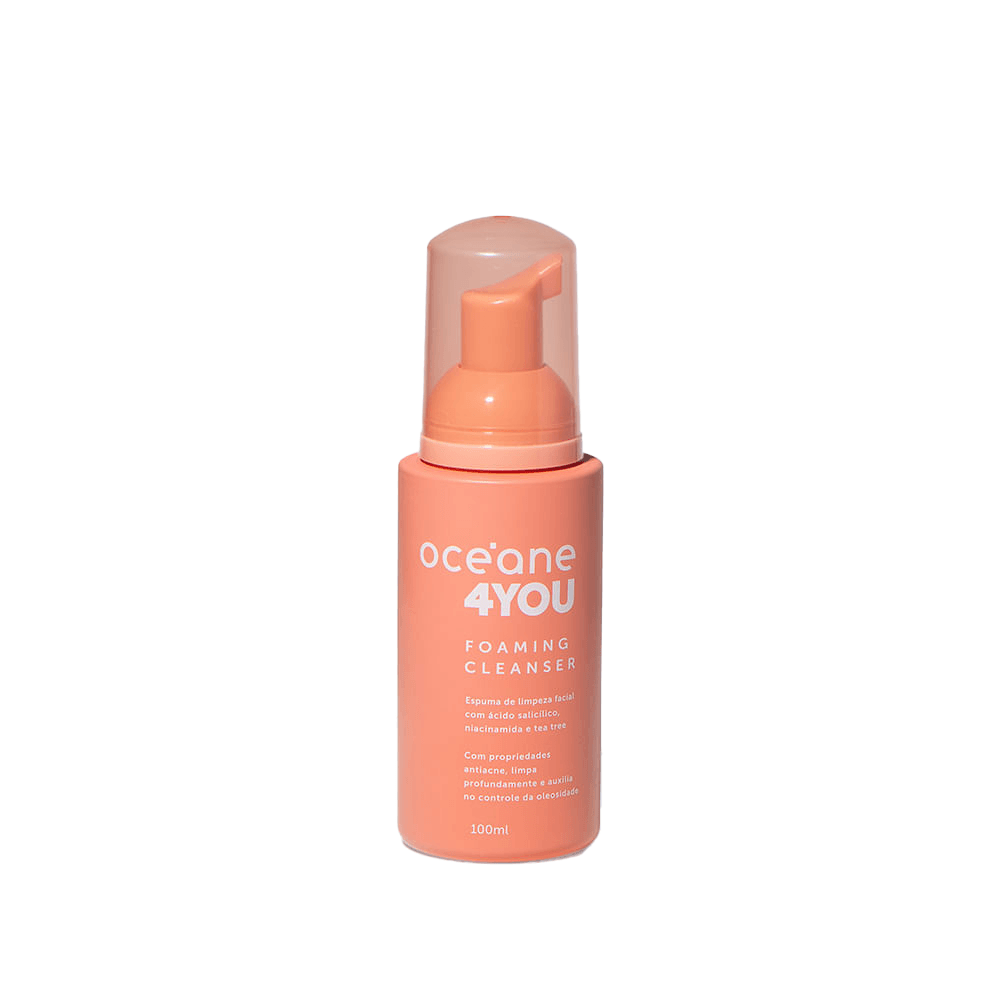 Espuma de Limpeza Facial Com Ácido Salicílico Foaming Cleanser 4you 100ml