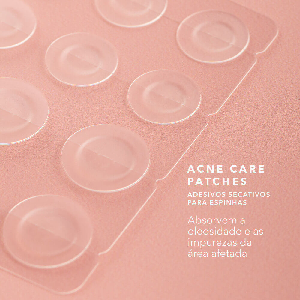 Kit Gel Secativo Para Espinhas com Ácido Glicólico Acne Spot Gel Oceane 4you + Adesivos Secativos 22 Unidades