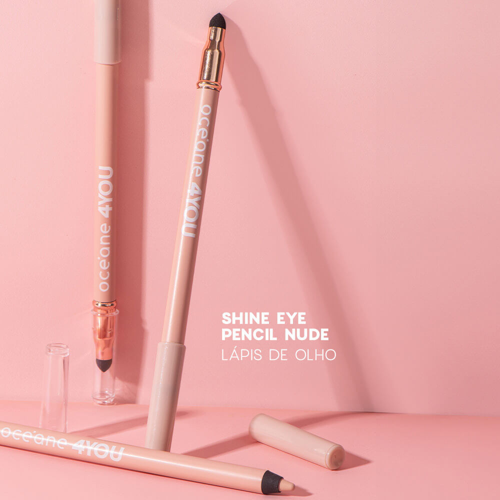 Kit 4you Lápis Para Olhos Bege + Iluminador Facial Rosado