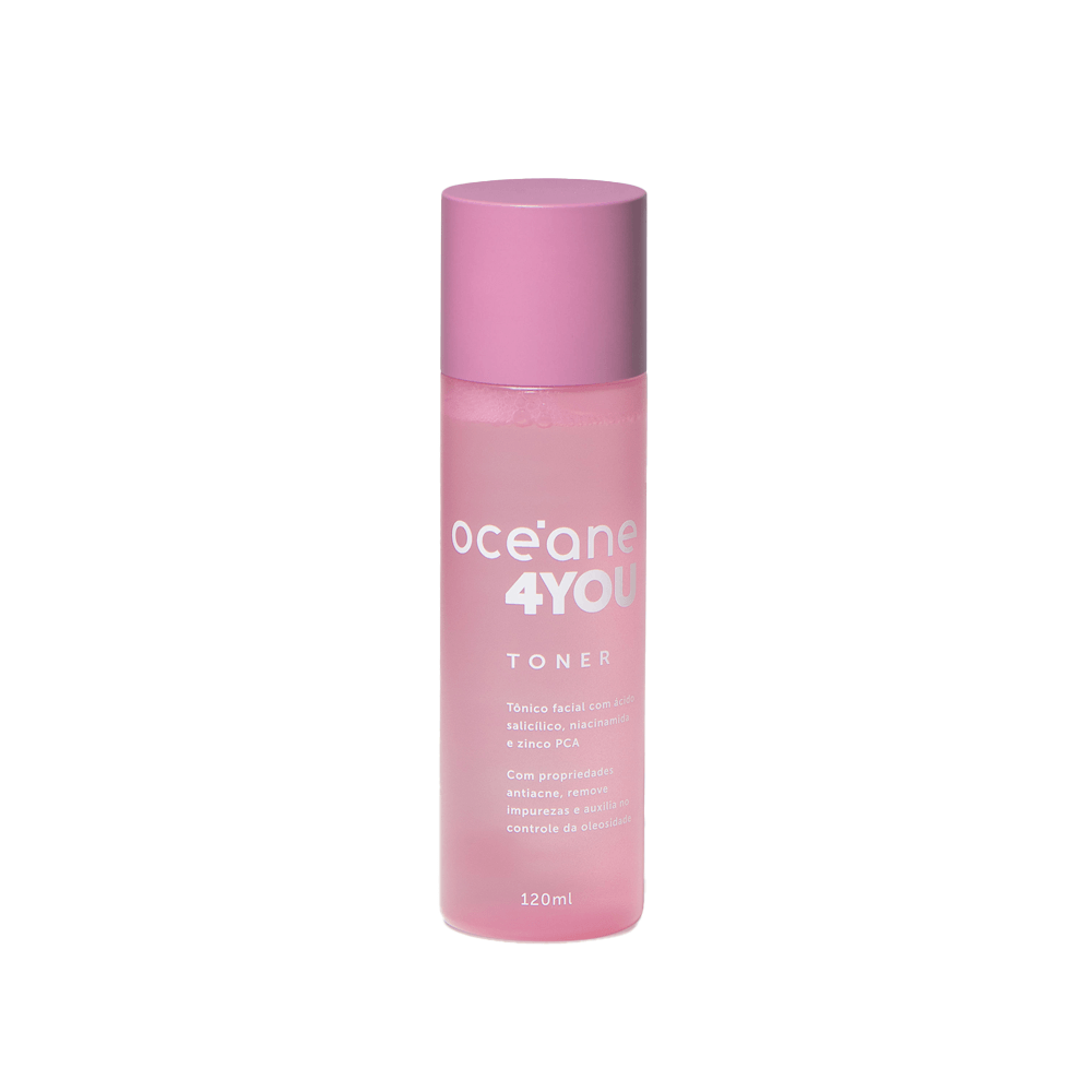 Tônico Facial Com Ácido Salicílico Oceane 4you Toner 120ml
